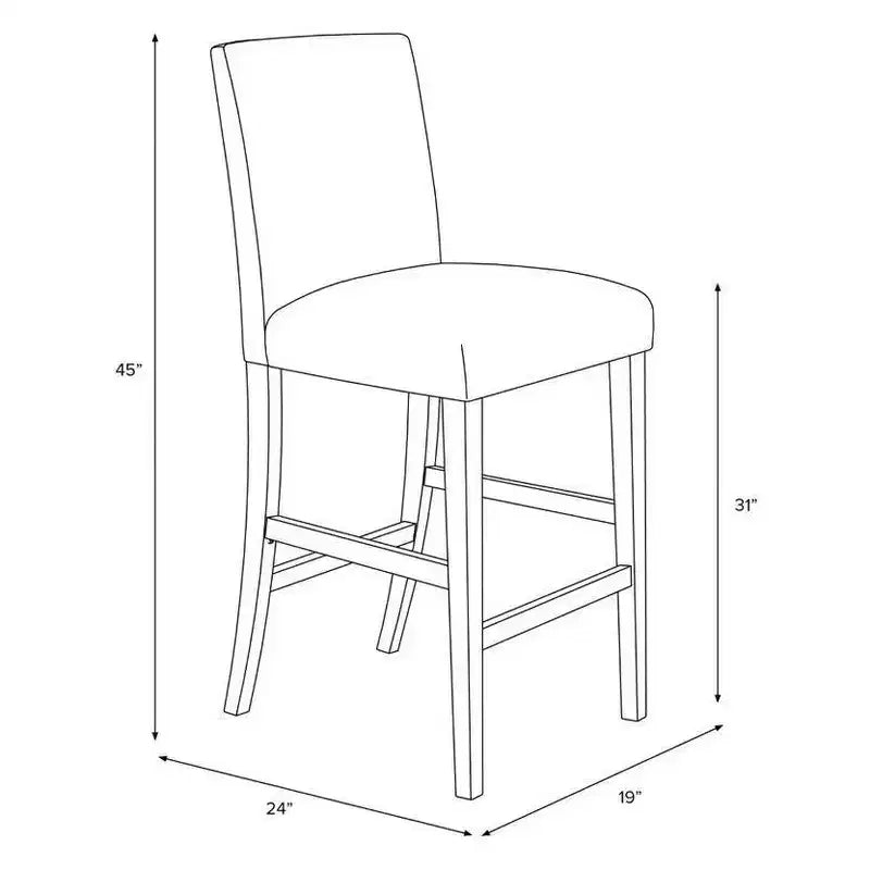 Sgabello da bar Hendrix in velluto blu navy - Rivestito in tessuto, gambe affusolate, altezza seduta 78,7 cm, fatto a mano