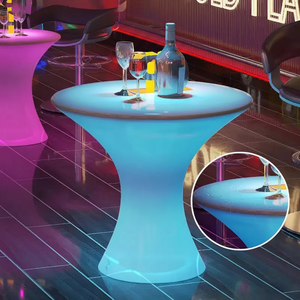 Mjkone 23 H Rechargable Bar Table Indoor for Cocktail Pub