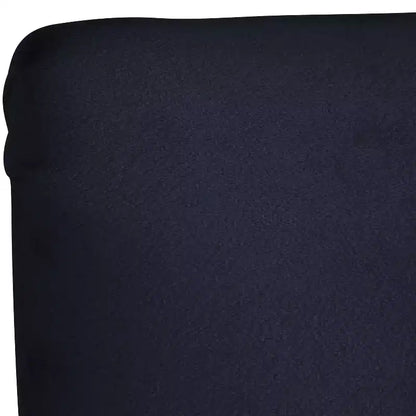 Sgabello da bar Hendrix in velluto blu navy - Rivestito in tessuto, gambe affusolate, altezza seduta 78,7 cm, fatto a mano