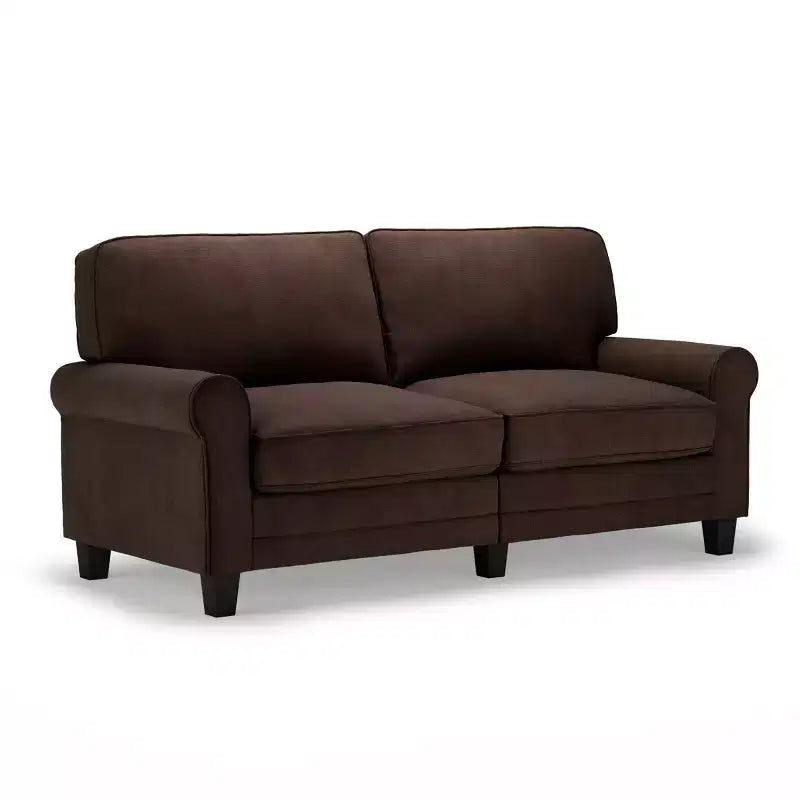 Divano 73" della Copenhagen Collection in Rye Brown - Stile Moderno, Seduta Confortevole