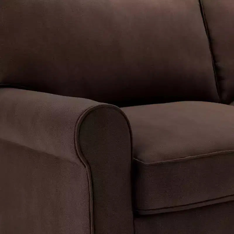 Divano 73" della Copenhagen Collection in Rye Brown - Stile Moderno, Seduta Confortevole