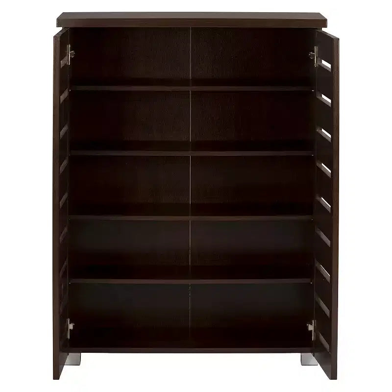 Scarpiere Moderna a 2 Ante in Legno per Ingresso - Contiene 15 Paia, Piedini in PVC