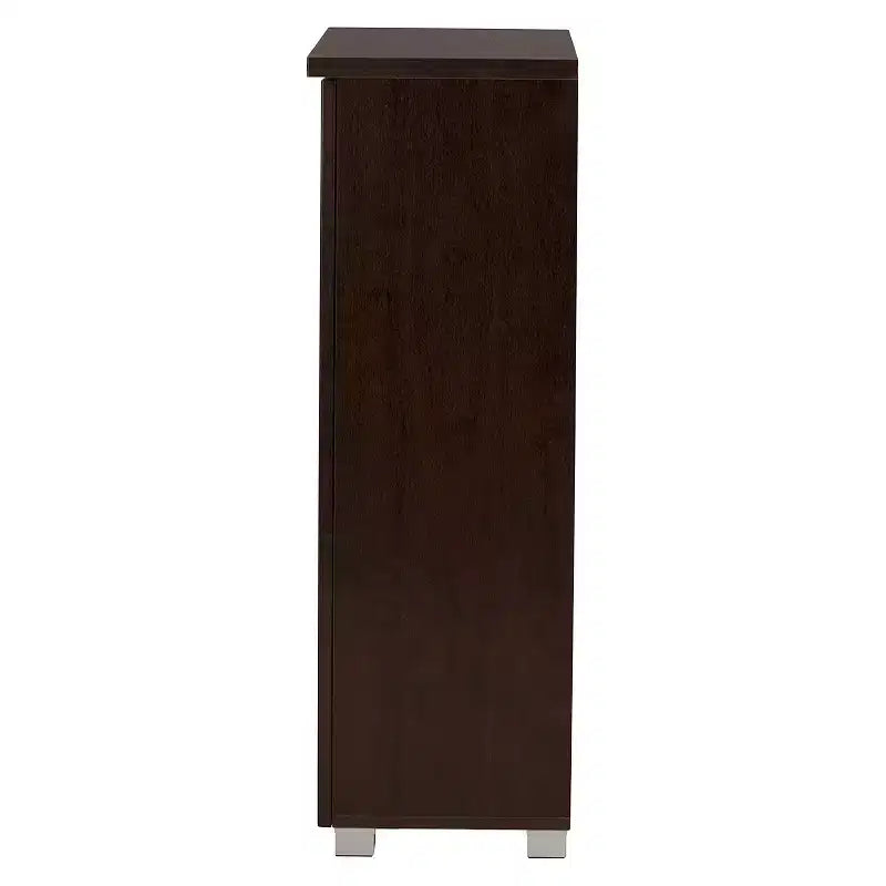 Scarpiere Moderna a 2 Ante in Legno per Ingresso - Contiene 15 Paia, Piedini in PVC