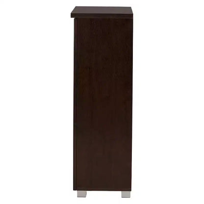 Scarpiere Moderna a 2 Ante in Legno per Ingresso - Contiene 15 Paia, Piedini in PVC