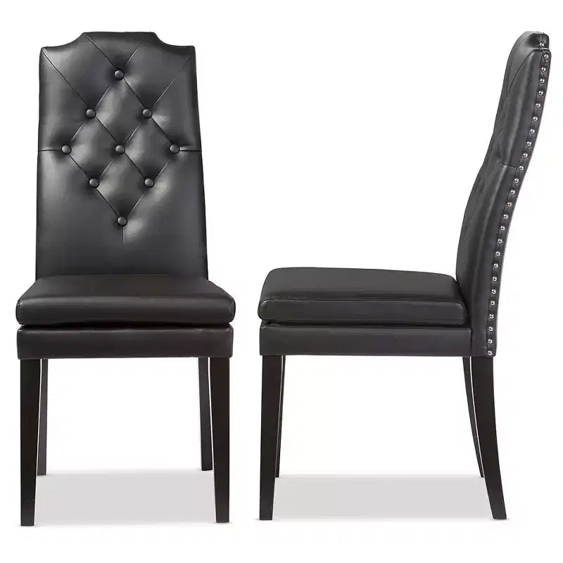 Sedie da pranzo moderne in similpelle, stile contemporaneo, facili da pulire