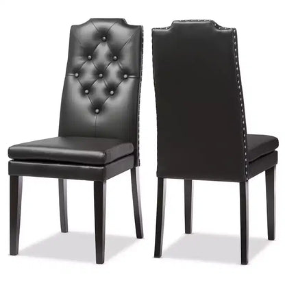 Sedie da pranzo moderne in similpelle, stile contemporaneo, facili da pulire