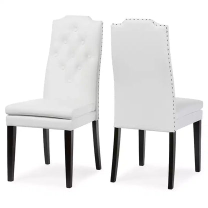 Sedie da pranzo moderne in similpelle, stile contemporaneo, facili da pulire