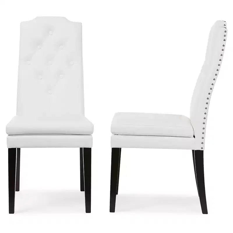 Sedie da pranzo moderne in similpelle, stile contemporaneo, facili da pulire