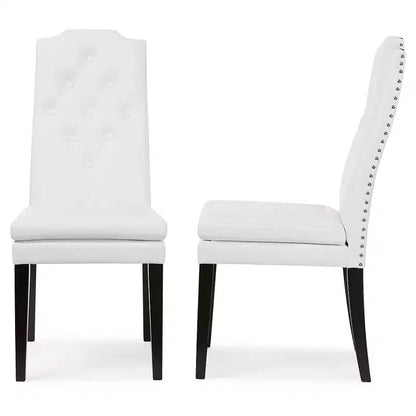 Sedie da pranzo moderne in similpelle, stile contemporaneo, facili da pulire