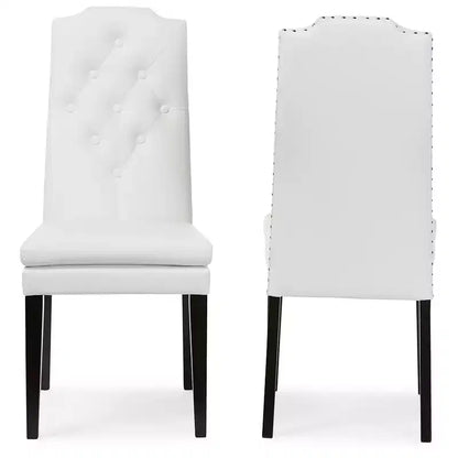 Sedie da pranzo moderne in similpelle, stile contemporaneo, facili da pulire
