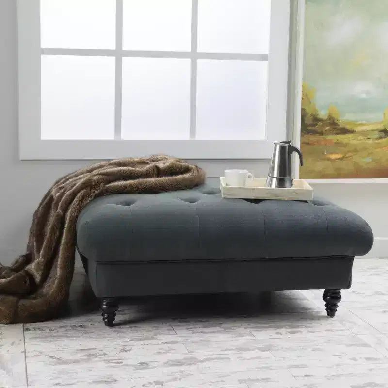 Bordeaux Fabric Ottoman - Christopher Knight Home