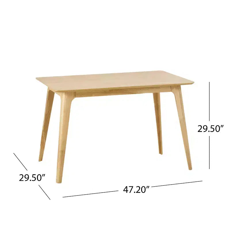 Tavolo da pranzo Gideon - Legno massello, Stile moderno, Costruzione robusta