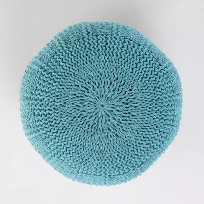 Pouf Moderno Artigianale in Tessuto - Cuscino da Pavimento Versatile per Salotti