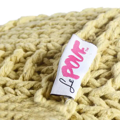 Pouf Moderno Artigianale in Tessuto - Cuscino da Pavimento Versatile per Salotti