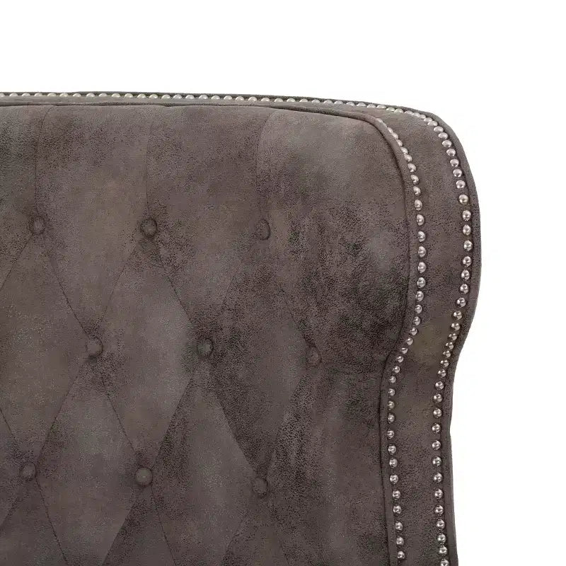 Poltrona reclinabile Walder Tufted - Design classico a spinta, rivestimento in microfibra, supporto lombare
