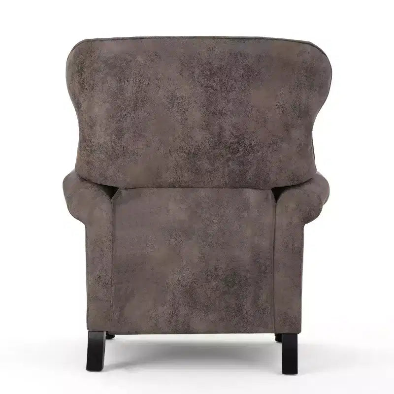 Poltrona reclinabile Walder Tufted - Design classico a spinta, rivestimento in microfibra, supporto lombare