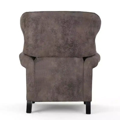 Poltrona reclinabile Walder Tufted - Design classico a spinta, rivestimento in microfibra, supporto lombare