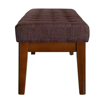 Panca imbottita capitonné Claire - Stile Mid-Century, Struttura in legno massello, Posti a sedere per 2