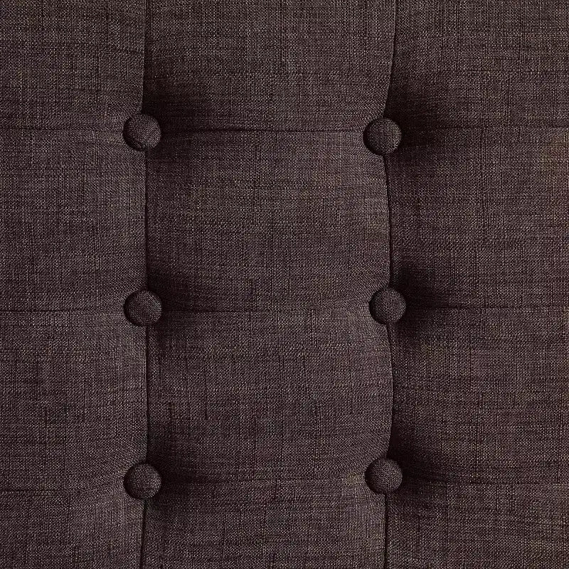 Panca imbottita capitonné Claire - Stile Mid-Century, Struttura in legno massello, Posti a sedere per 2