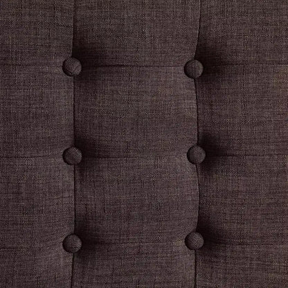 Panca imbottita capitonné Claire - Stile Mid-Century, Struttura in legno massello, Posti a sedere per 2