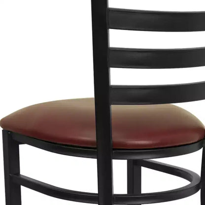 Sgabello da bar in metallo con schienale a scala per ristorante - Design classico, durevole, altezza bancone