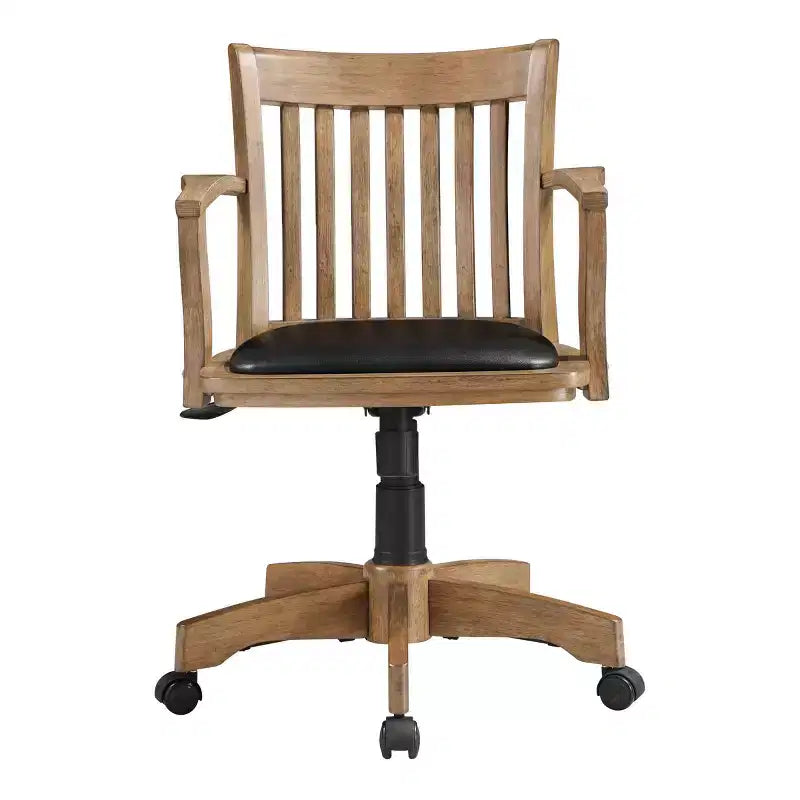 Sedia da Direttore Deluxe in Legno con Sedile Imbottito in Frassino Cerato - Classica Sedia da Ufficio