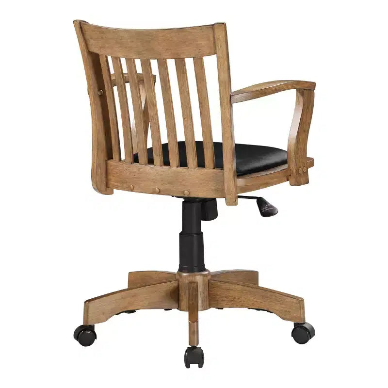 Sedia da Direttore Deluxe in Legno con Sedile Imbottito in Frassino Cerato - Classica Sedia da Ufficio