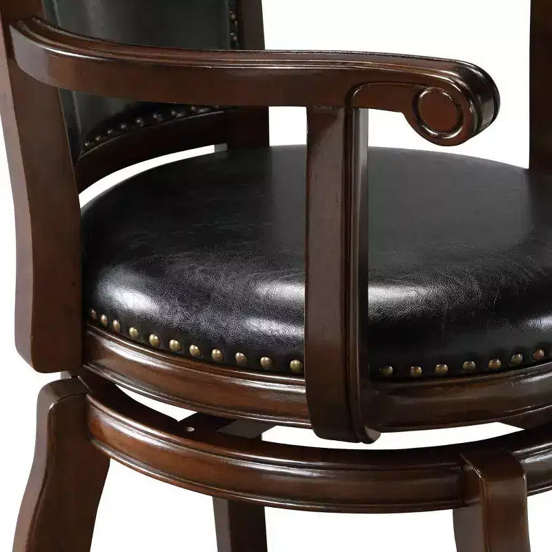 Sgabello Jones da 29" - Design Classico in Legno, Altezza Bancone, Costruzione Robusta