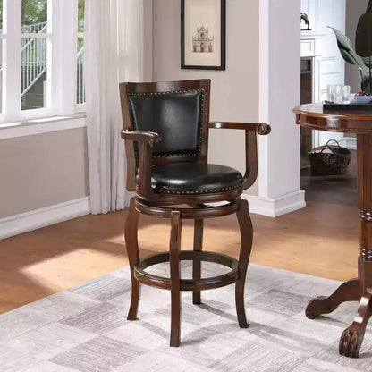 Sgabello Jones da 29" - Design Classico in Legno, Altezza Bancone, Costruzione Robusta