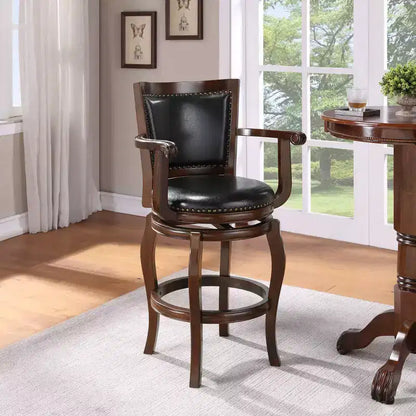 Sgabello Jones da 29" - Design Classico in Legno, Altezza Bancone, Costruzione Robusta