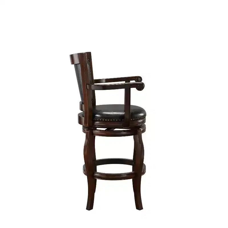 Sgabello Jones da 29" - Design Classico in Legno, Altezza Bancone, Costruzione Robusta