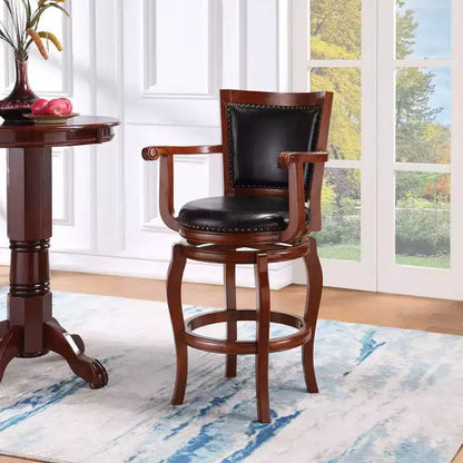 Sgabello Jones da 29" - Design Classico in Legno, Altezza Bancone, Costruzione Robusta