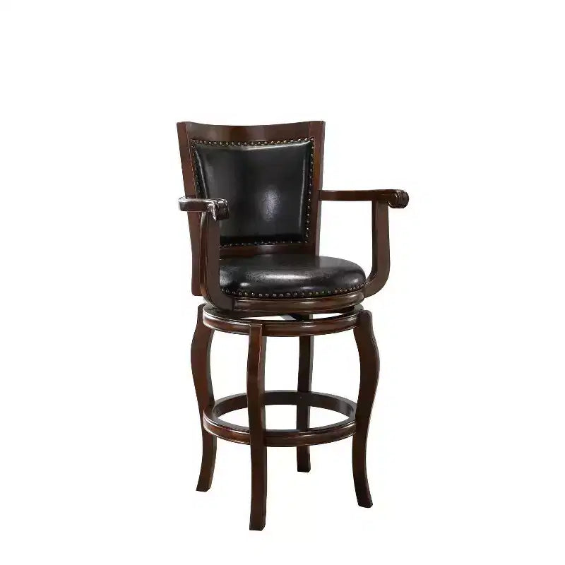 Sgabello Jones da 29" - Design Classico in Legno, Altezza Bancone, Costruzione Robusta